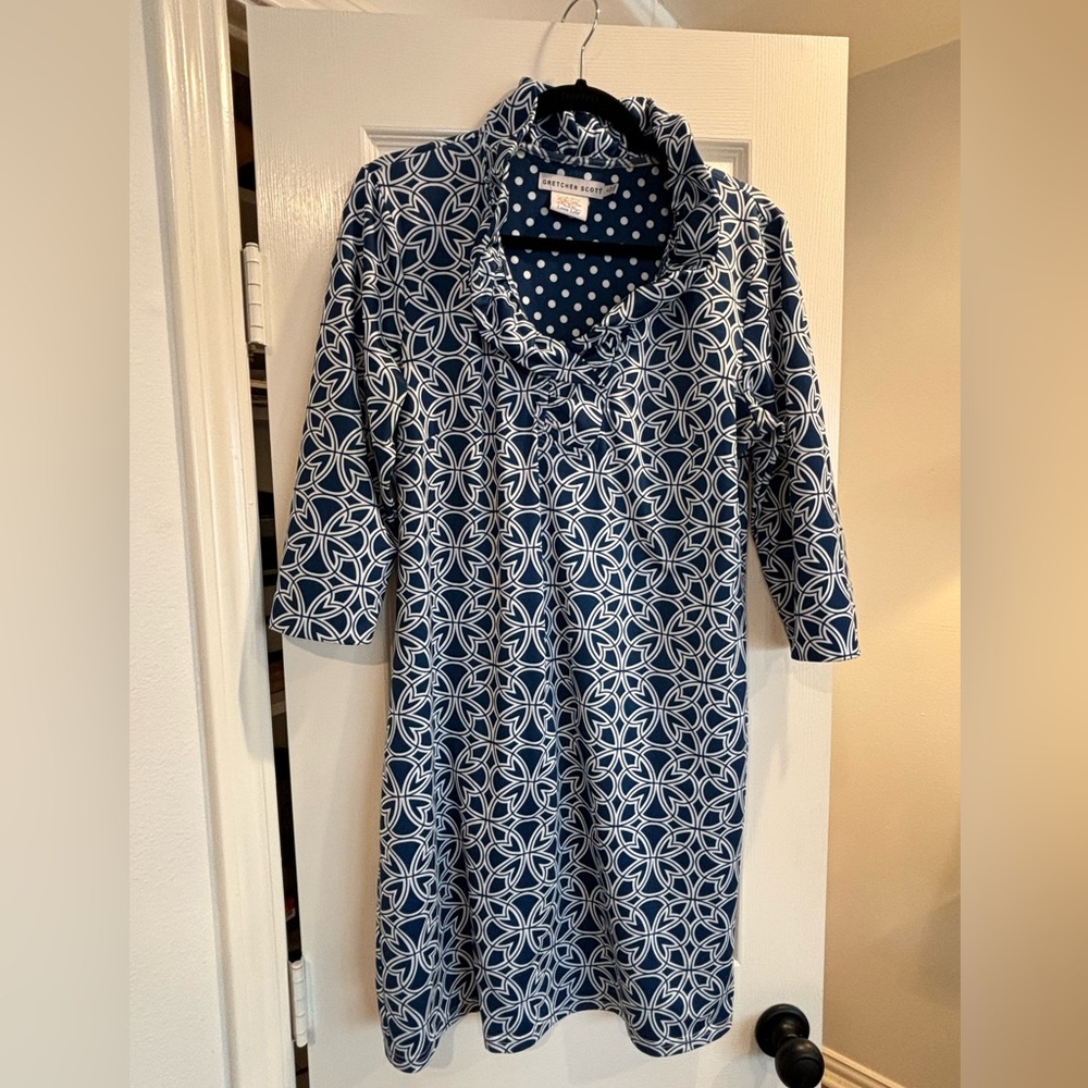Gretchen Scott navy dress